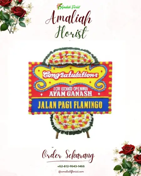 Sewa Papan Bunga Bilalang Dua